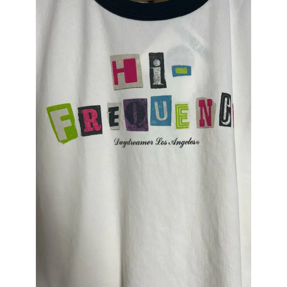 Daydreamer High Frequency Graphic Colorblock Crewneck T-Shirt Size XL